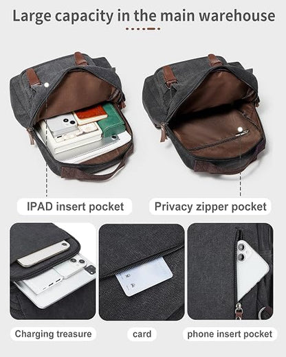 Canvas Crossbody Messenger Bag