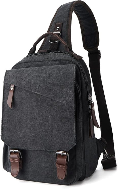 Canvas Crossbody Messenger Bag