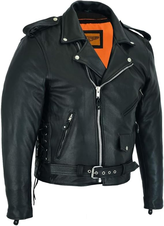 Men’s Genuine Leather Biker Jacket