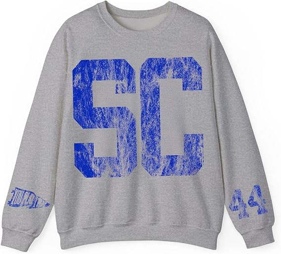 Custom Vintage Football Number Sweatshirt